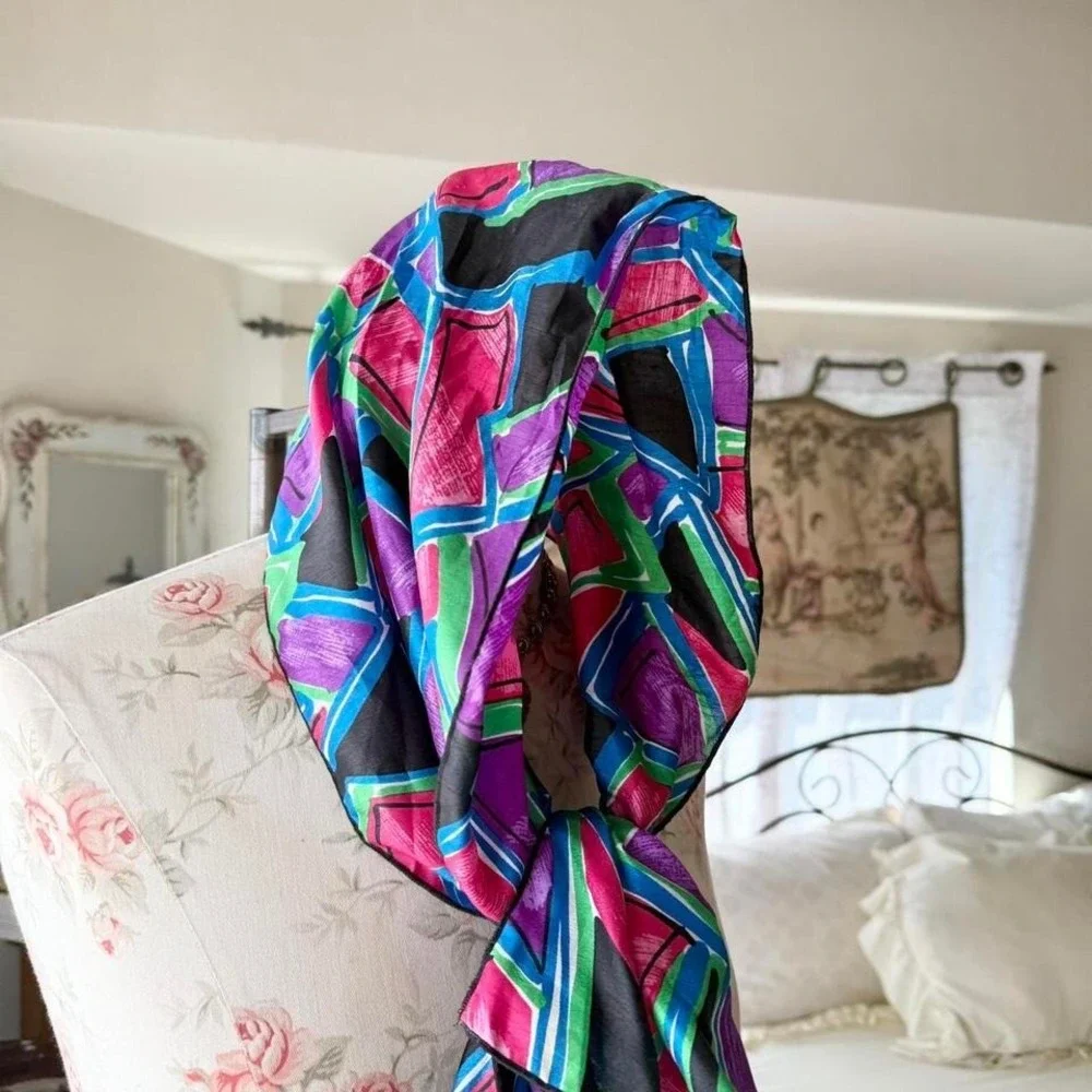 vintage colorful scarf‎